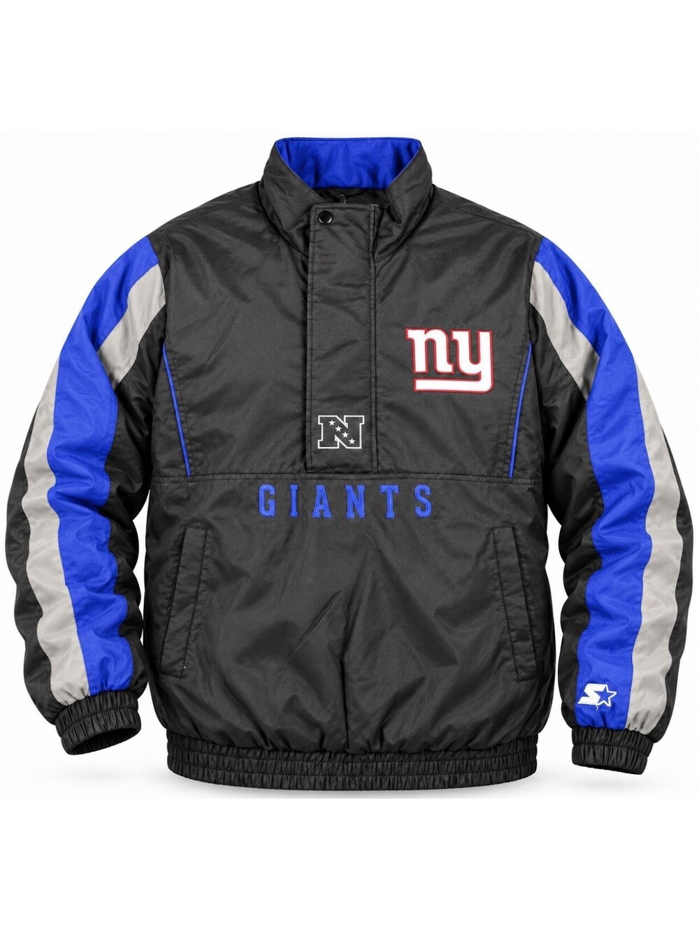 Vintage 90s Starter New York Giants NFL Pullover Jacket Men’s XL Black NWOT Read
